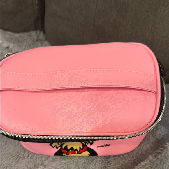 Marc Tetro Pink Cosmetic Bag with Dog Design - Picture 3 of 5